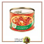کنسرو خوراک لوبیا با قارچ پامیر 680 گرم 2 خوراک لوبیا و قارچ