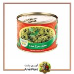کنسرو سبزی سرخ شده پامیر 680 گرم 2 سبزی سرخ شده